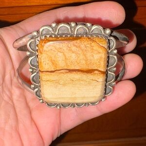 Silver 925 and Desert JasperStone Bracelet